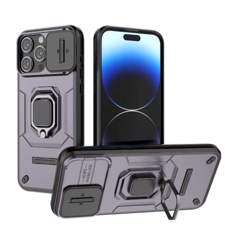 Sliding Camshield TPU + PC Shockproof Phone Case with Holder, Series 1