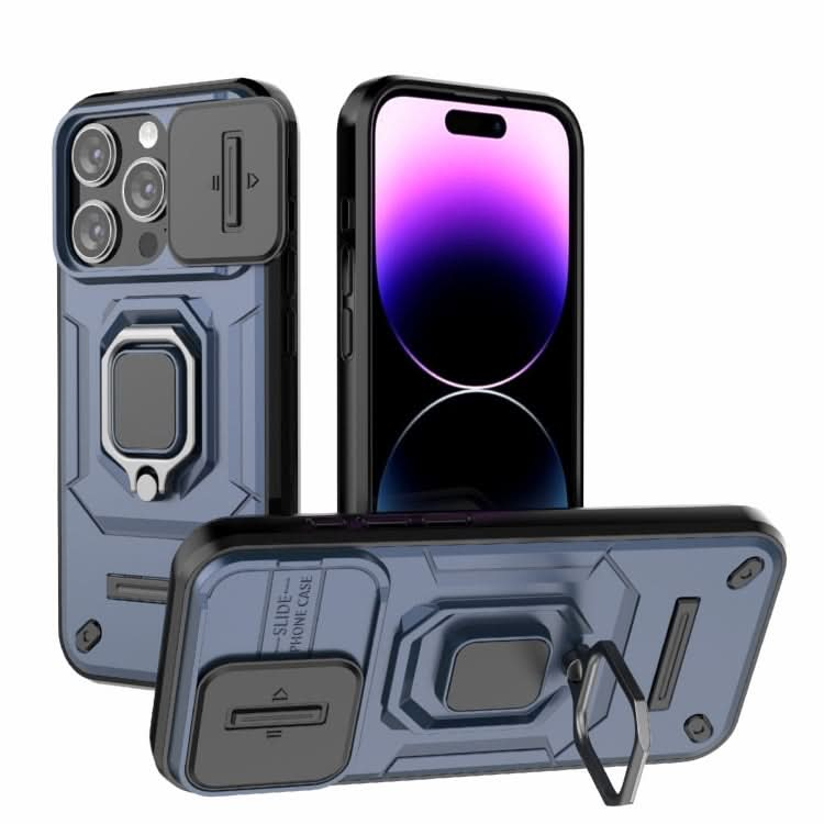 Sliding Camshield TPU + PC Shockproof Phone Case with Holder, Series 2