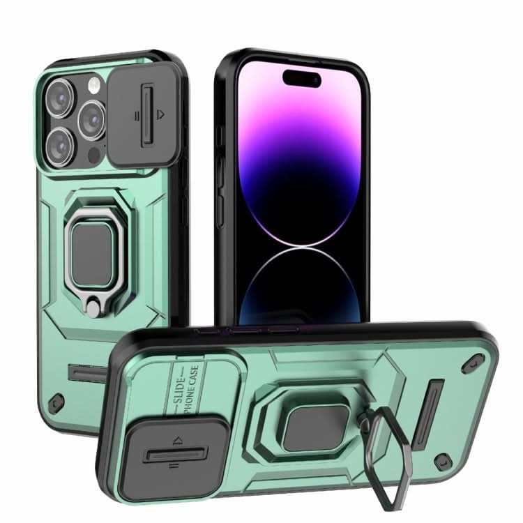 Sliding Camshield TPU + PC Shockproof Phone Case with Holder, Series 2