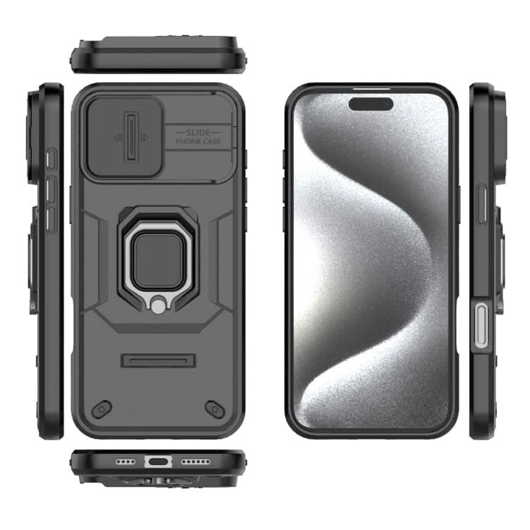 Sliding Camshield TPU + PC Shockproof Phone Case with Holder, Series 3