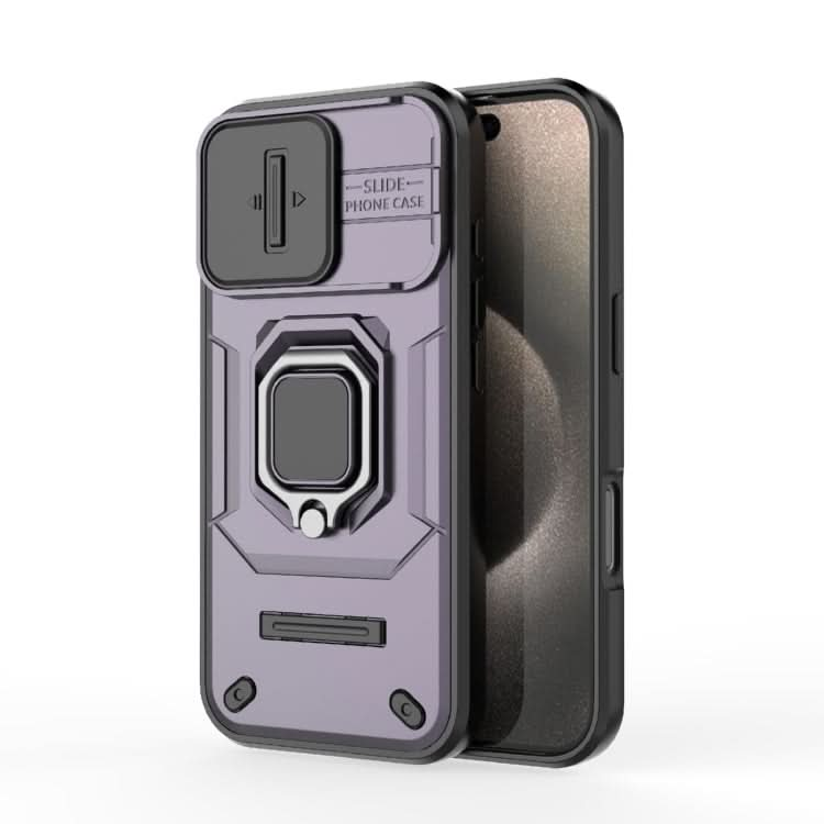 Sliding Camshield TPU + PC Shockproof Phone Case with Holder, Series 2