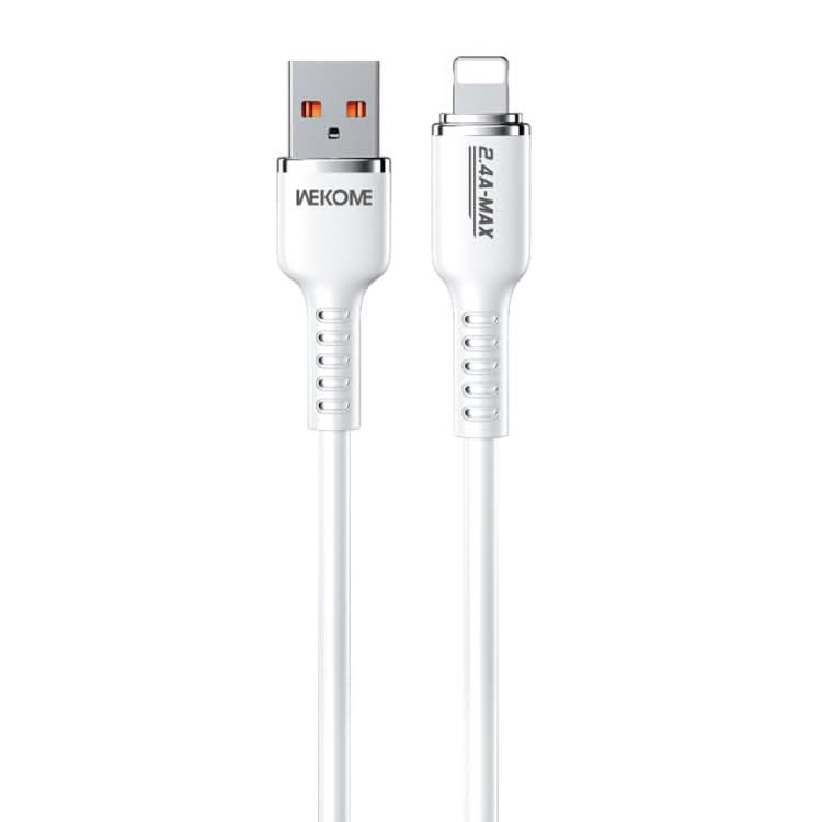 WK WDC-09i 2.4A USB to 8 Pin Silicone Data Cable, Length: 1.2m