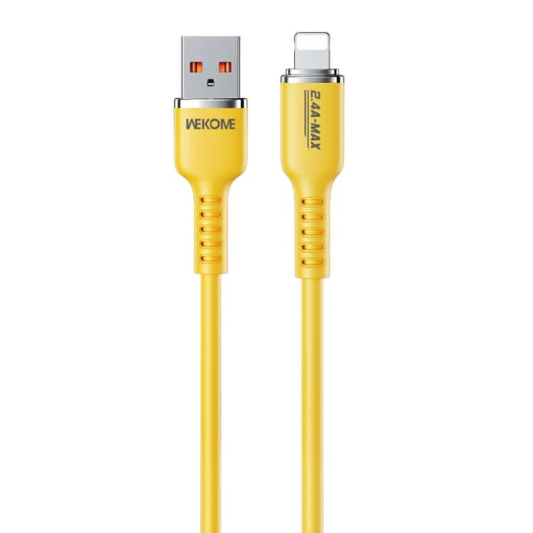 WK WDC-09i 2.4A USB to 8 Pin Silicone Data Cable, Length: 1.2m