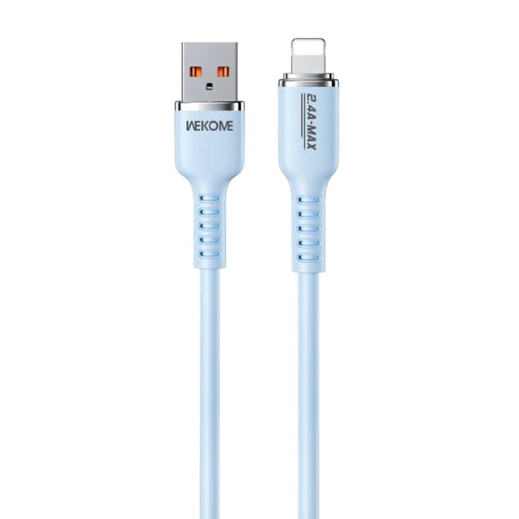 WK WDC-09i 2.4A USB to 8 Pin Silicone Data Cable, Length: 1.2m