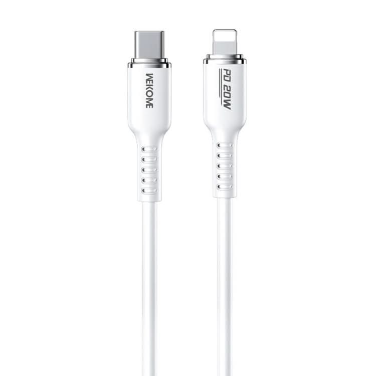 WK WDC-10 PD 20W USB-C/Type-C to 8 Pin Silicone Data Cable, Length: 1.2m