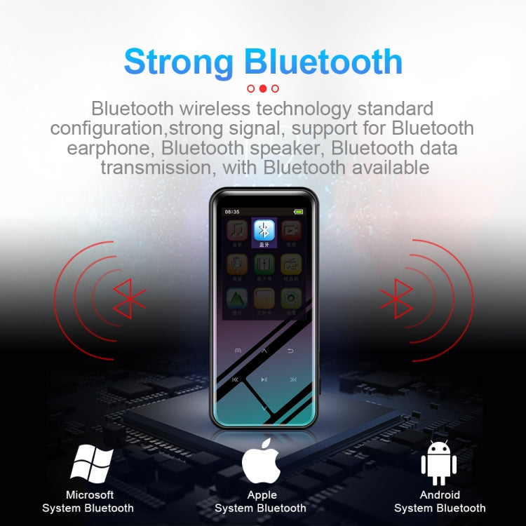 M15 Multi-function Smart Voice Recorder MP3 Hifi Sound Music Player Walkman, Bluetooth Version Reluova