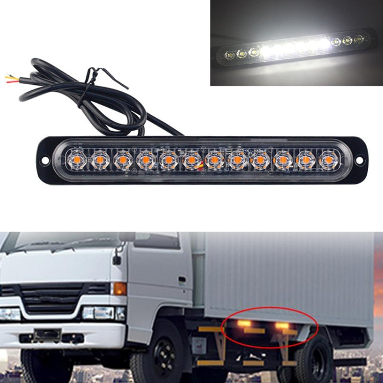 DC12V-24V / 36W Car Truck Emergency Strobe Flash Warning Light 12LEDs Long Ultra-thin Side Lights