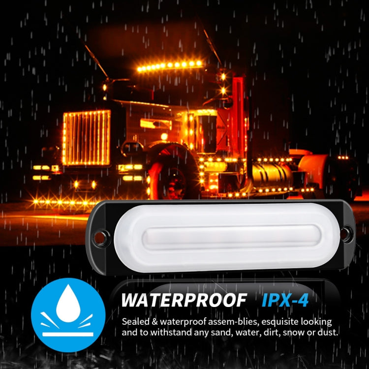 DC12V-24V / 18W Car Truck Emergency Strobe Flash Warning Light 6LEDs Ultra-thin Side Lights ÎҵÄÉ̵ê