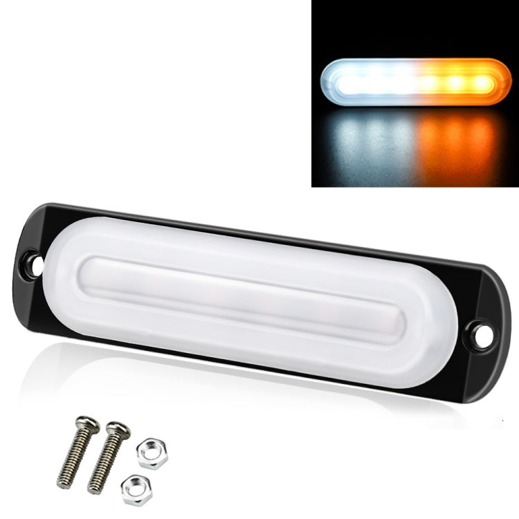 DC12V-24V / 18W Car Truck Emergency Strobe Flash Warning Light 6LEDs Ultra-thin Side Lights