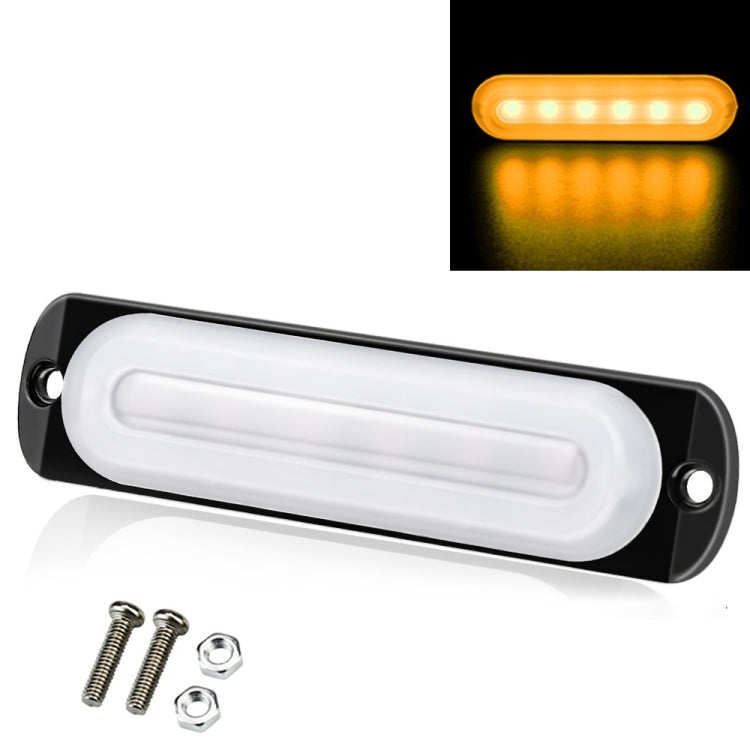 DC12V-24V / 18W Car Truck Emergency Strobe Flash Warning Light 6LEDs Ultra-thin Side Lights ÎҵÄÉ̵ê