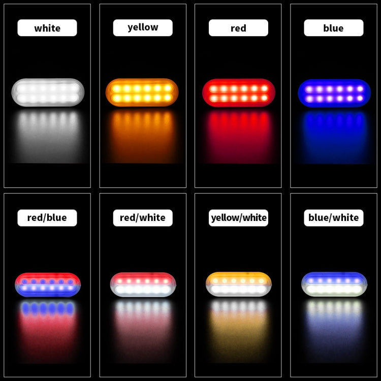 DC12V-24V / 36W Car Truck Emergency Strobe Flash Warning Light 12LEDs Ultra-thin Side Lights