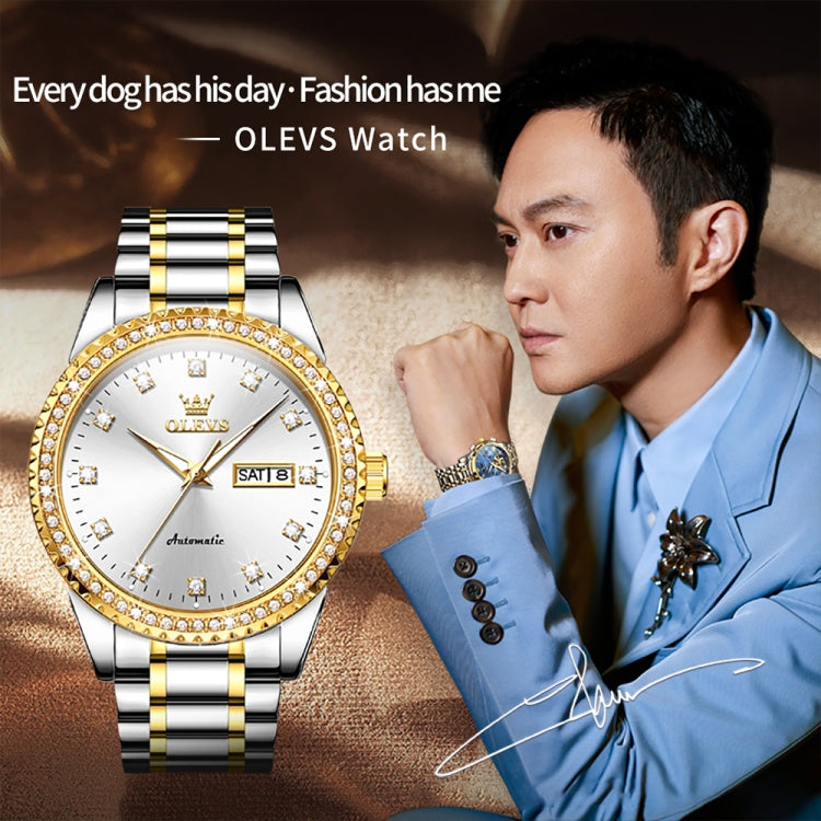 OLEVS 7003 Men Multifunctional Waterproof Mechanical Watch Reluova