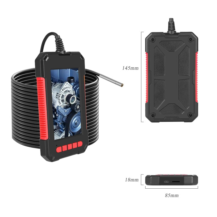 P40 3.9mm Red HD Waterproof Portable Integrated Hand-held Vertical Screen Industry Endoscope