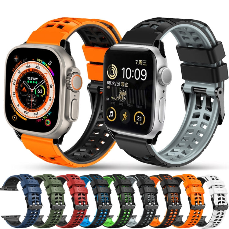 Twill Dual-row Buckle Silicone Watch Band, Series 4