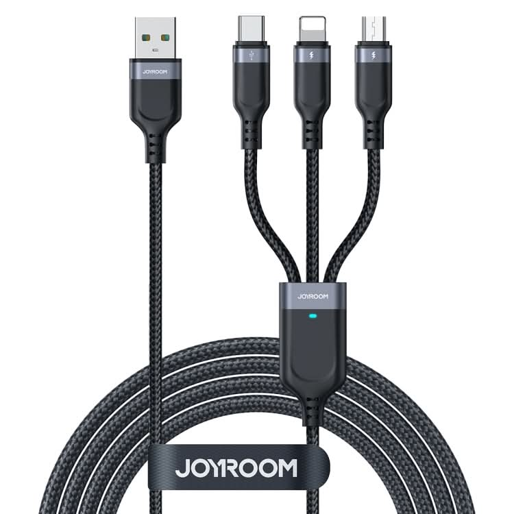 JOYROOM A18 3.5A USB to 8 Pin+USB-C/Type-C+Micro USB 3 in 1 Data Cable