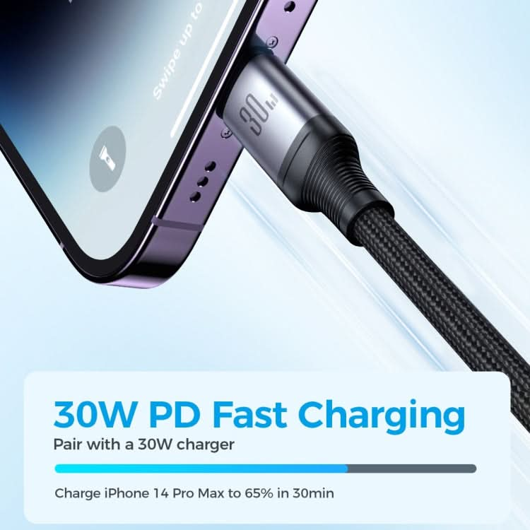 JOYROOM A21 30W Type-C to 8 Pin+Type-C+Micro USB 3 in 1 Charging Cable, Length: 1.2m