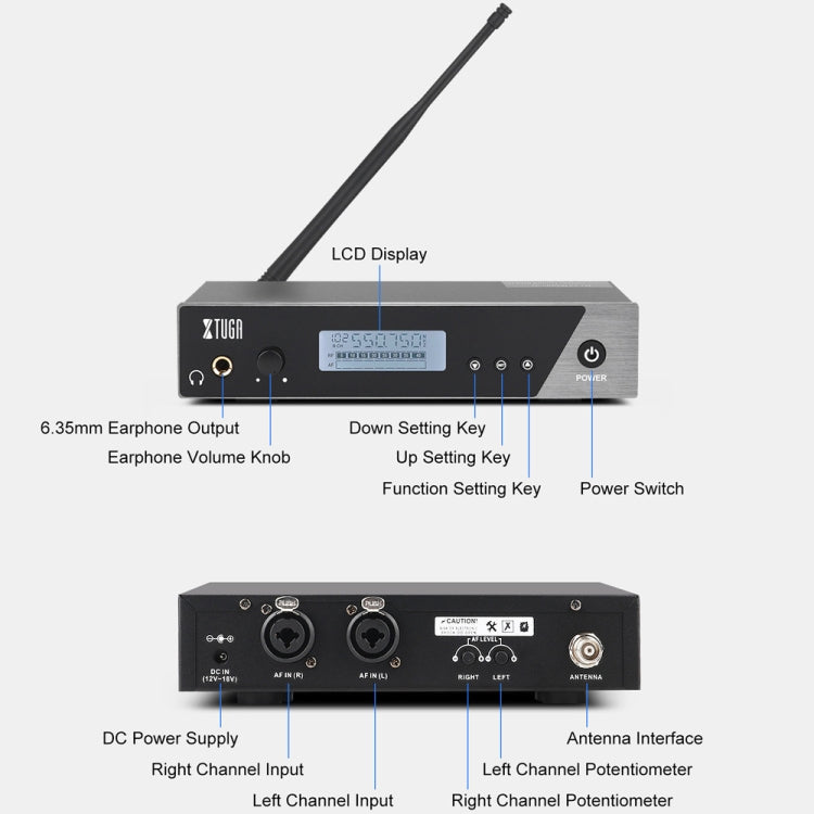 XTUGA  IEM1100 Professional Wireless In Ear Monitor System