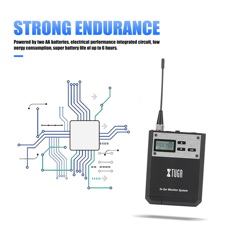 XTUGA  IEM1100 Professional Wireless In Ear Monitor System