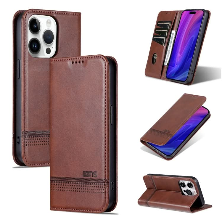 AZNS Magnetic Calf Texture Flip Leather Phone Case, Series 1