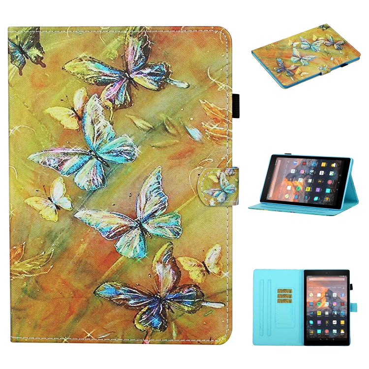 Colored Drawing Stitching Horizontal Flip Leather Case with Holder & Card Slots & Sleep / Wake-up Function My Store