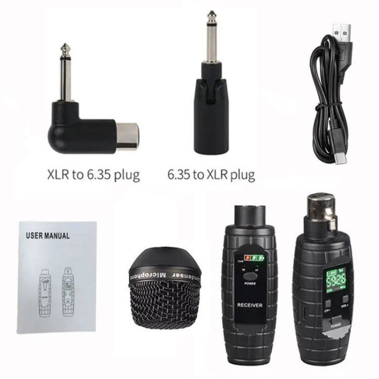 XTUGA U-95 Wireless XLR Transmitter and Receiver UHF Wireless Guitar Transmitter Receiver