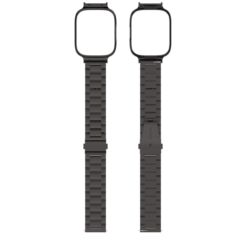 2 in 1 Three-bead Metal Watch Band with Watch Frame-Reluova