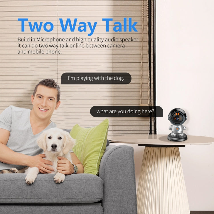 ESCAM PT302 Robot 3MP One Click Call Humanoid Detection WiFi IP Camera