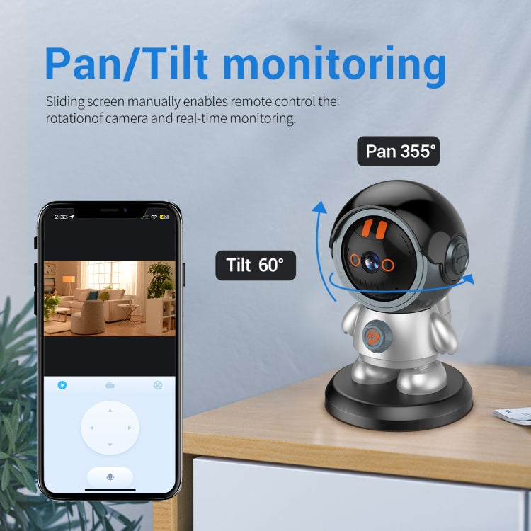 ESCAM PT302 Robot 3MP One Click Call Humanoid Detection WiFi IP Camera Reluova