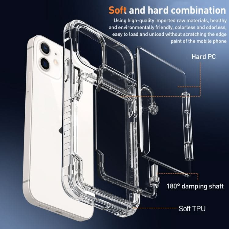 Crystal Clear Flip Card Slot Phone Case, Series 1