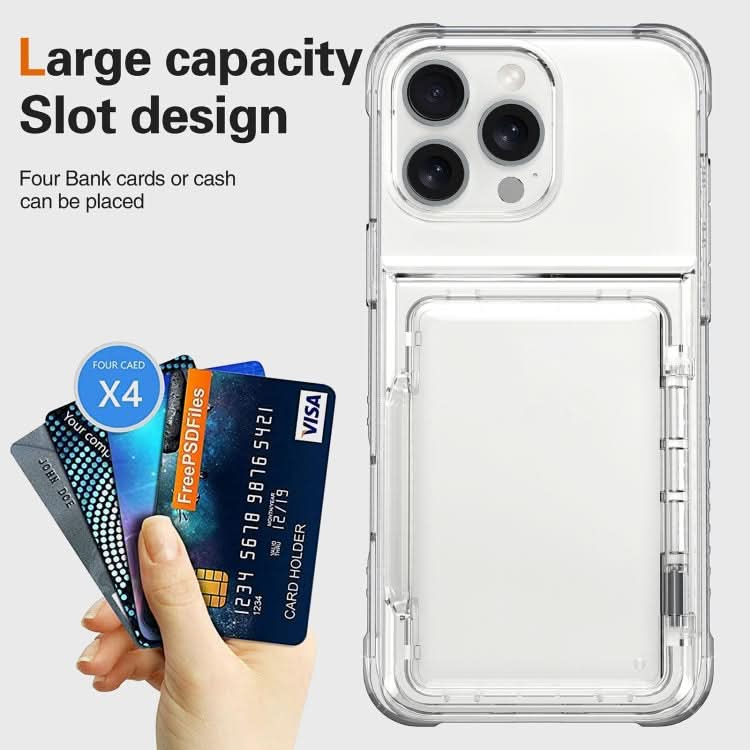 Crystal Clear Flip Card Slot Phone Case, Series 2