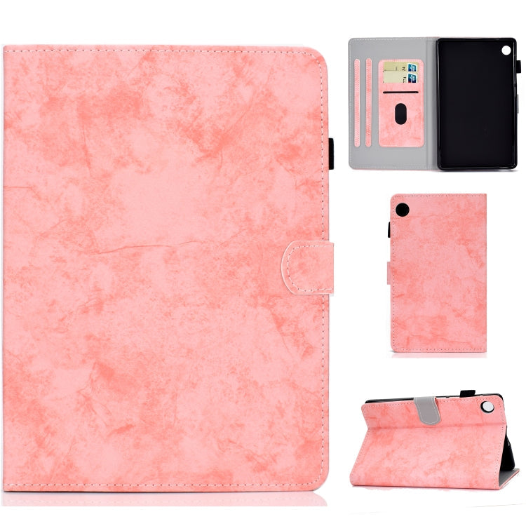 For Huawei MatePad T8 Marble Style Cloth Texture Tablet PC Protective Leather Case with Bracket & Card Slot & Pen Slot & Anti Skid Strip My Store