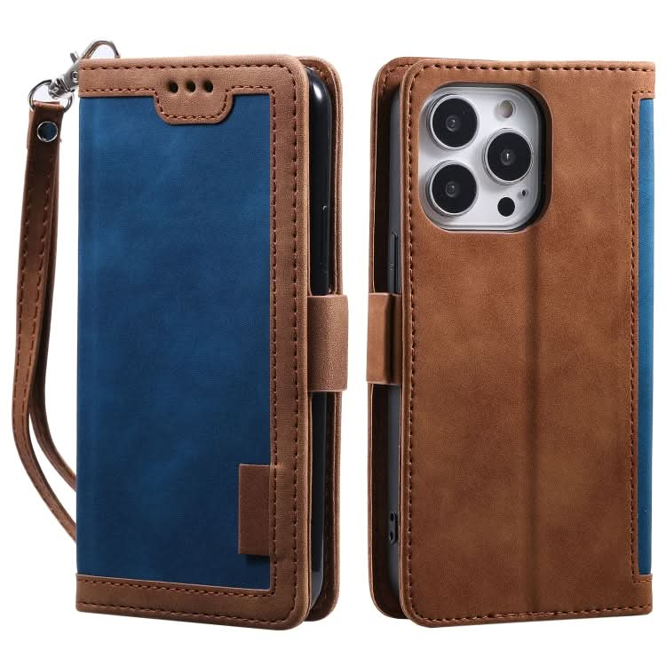 Retro Splicing Horizontal Flip Leather Phone Case, Series 2