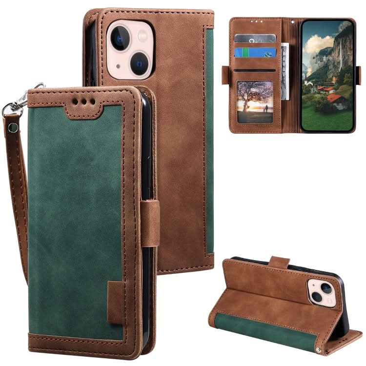 Retro Splicing Horizontal Flip Leather Phone Case, Series 1