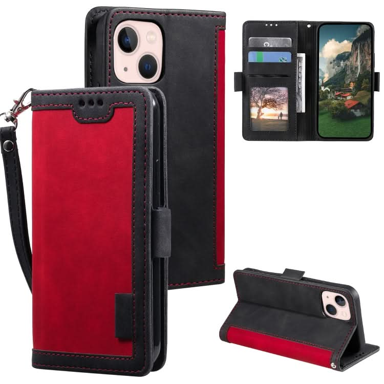 Retro Splicing Horizontal Flip Leather Phone Case, Series 1