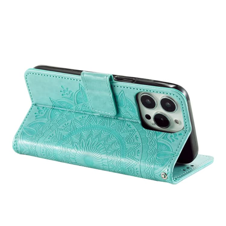 Totem Flower Embossed Leather Phone Case, Series 1