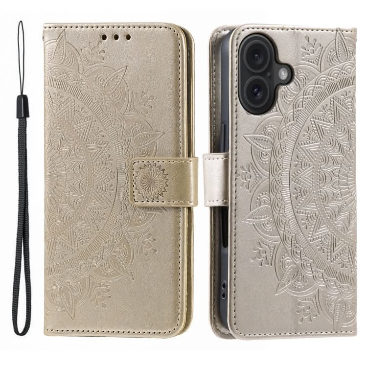 Totem Flower Embossed Leather Phone Case, Series 2