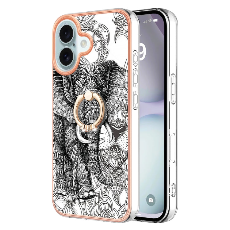 Electroplating Dual-side IMD Phone Case with Ring Holder, Series 2