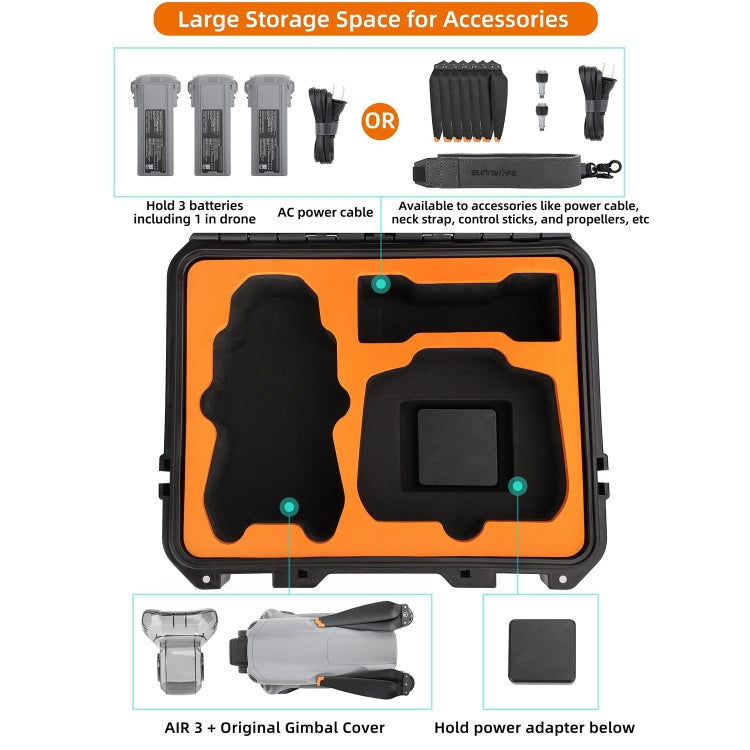 Sunnylife Safety Carrying Case Large Capacity Waterproof Shock-proof Hard Travel Case My Store