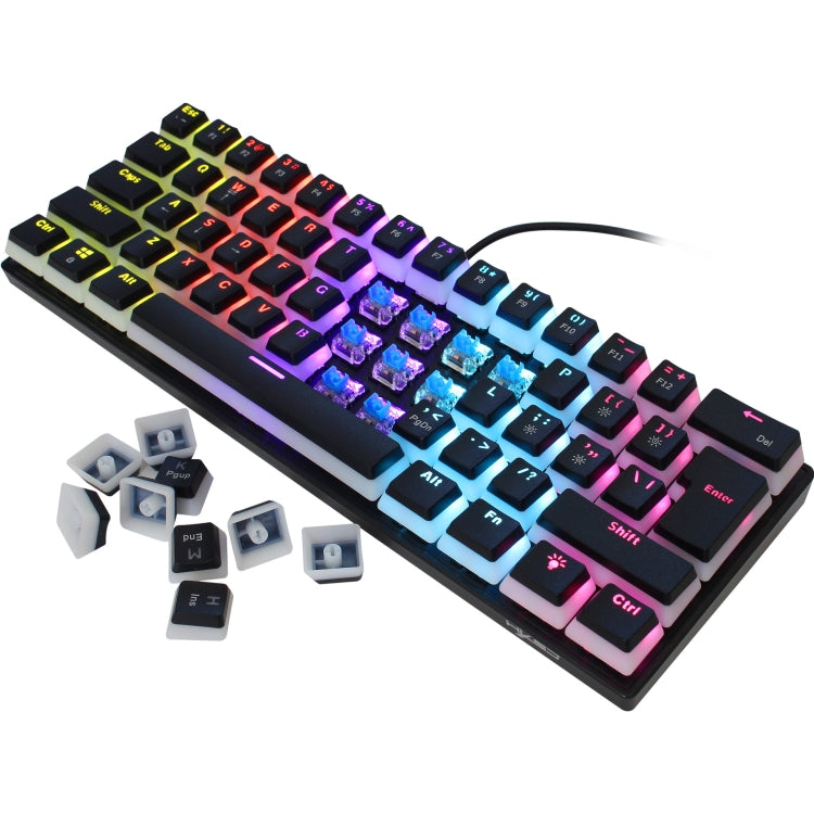 HXSJ L700 Wired RGB Mechanical Keyboard 61 Pudding Key Caps My Store