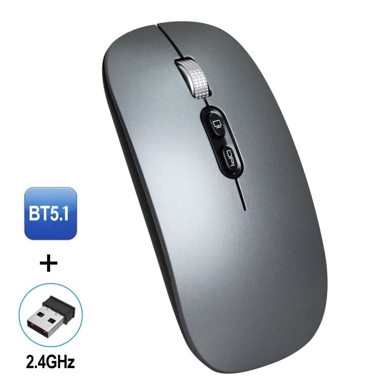 HXSJ M103 1600DPI Dual Mode 2.4GHz + Bluetooth 5.1 Wireless Rechargeable Mouse My Store