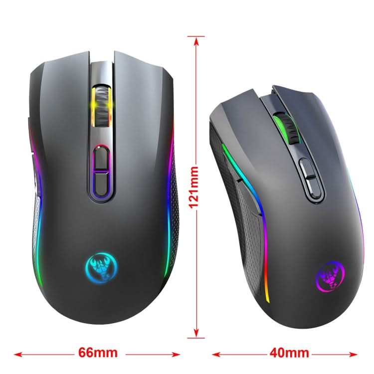 HXSJ T69 4800DPI RGB 2.4GHz Wireless Mouse My Store