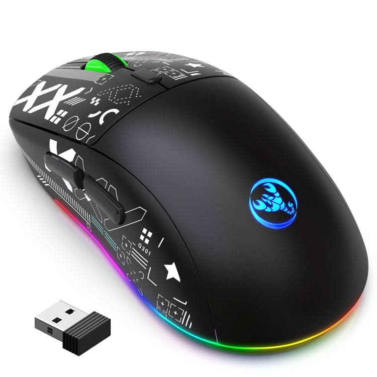 HXSJ T90 RGB Light Three-mode Wireless Gaming Mouse My Store