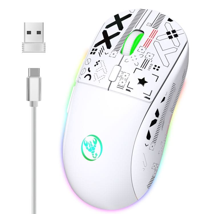 HXSJ T90 RGB Light Three-mode Wireless Gaming Mouse My Store