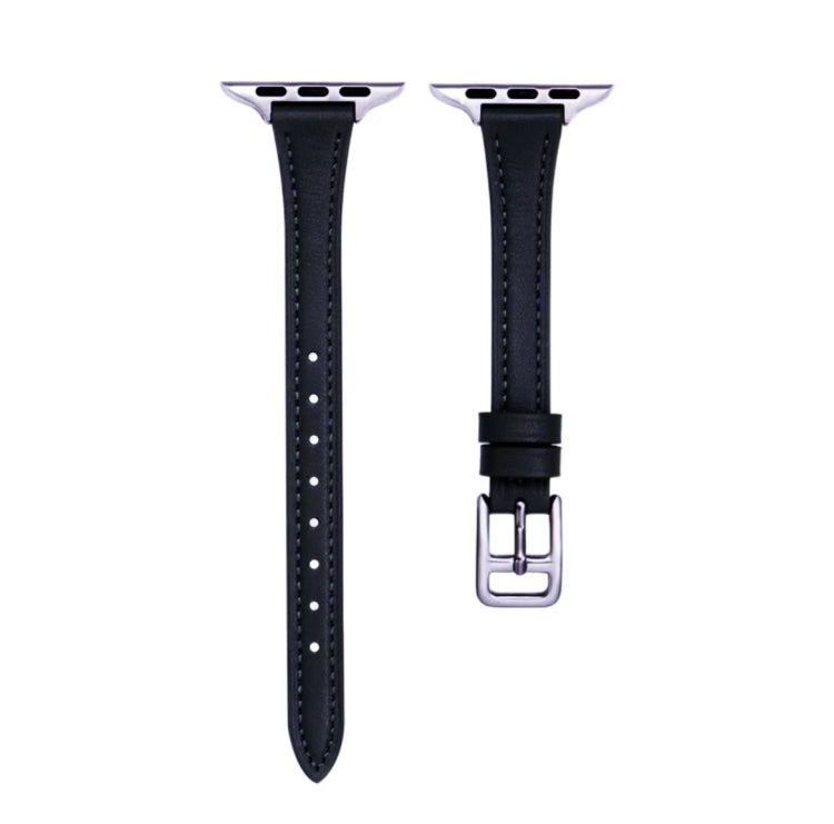 T-shaped Slim Genuine Leather Watch Band, Series 3