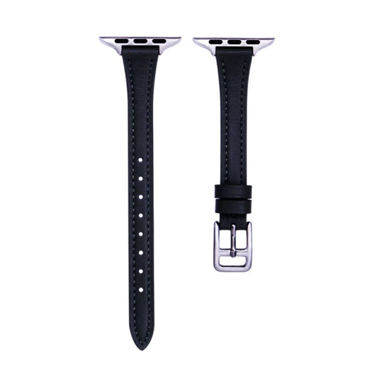 T-shaped Slim Genuine Leather Watch Band, Series 1