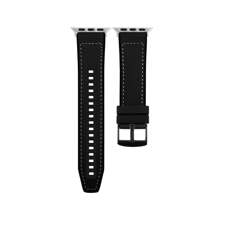 Hybrid Leather Silicone Watch Band, Series 2