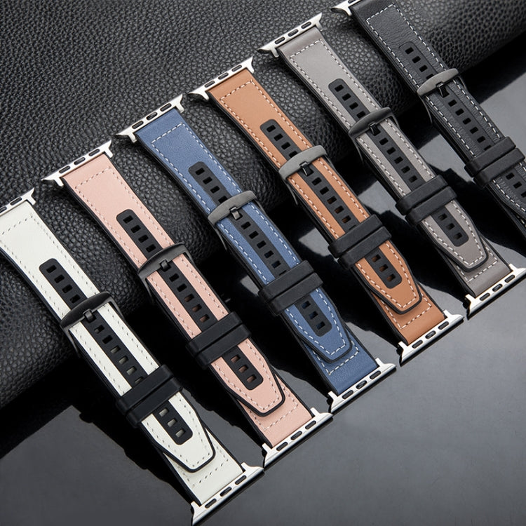 Hybrid Leather Silicone Watch Band, Series 1