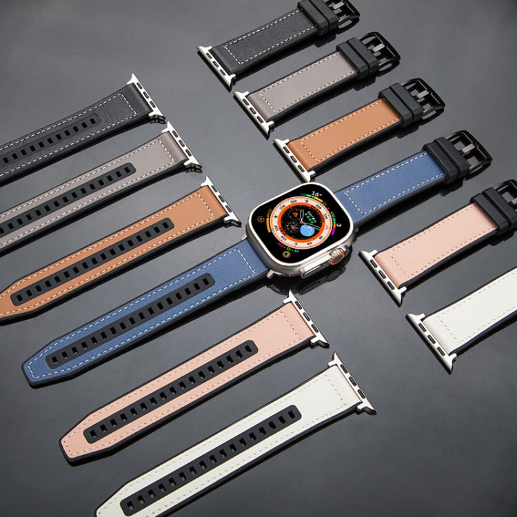 Hybrid Leather Silicone Watch Band, Series 1