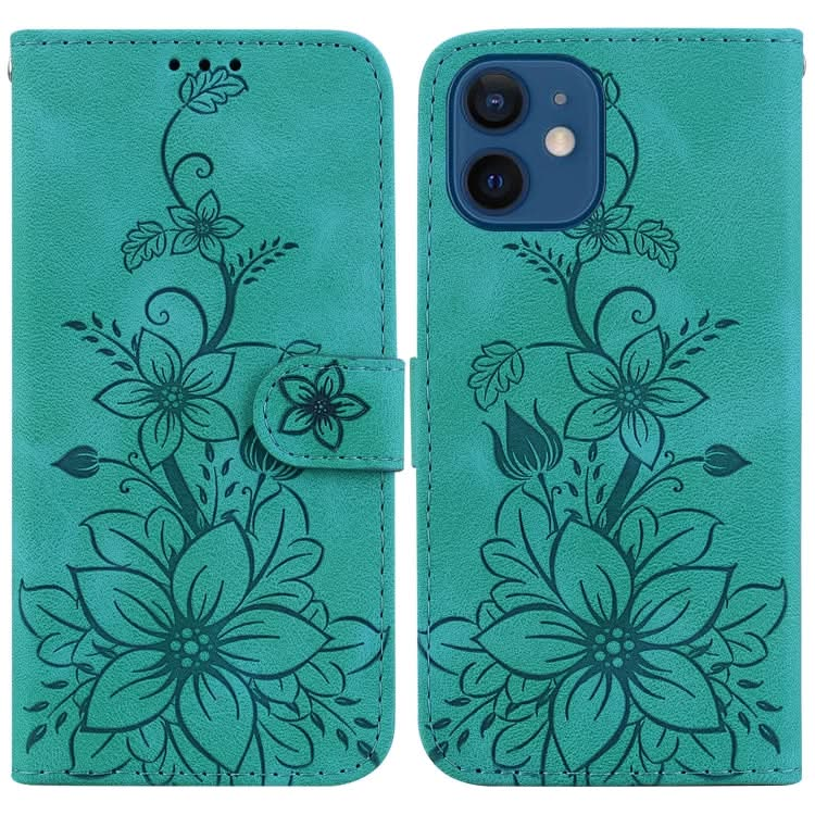 Lily Embossed Leather Phone Case, Series 4