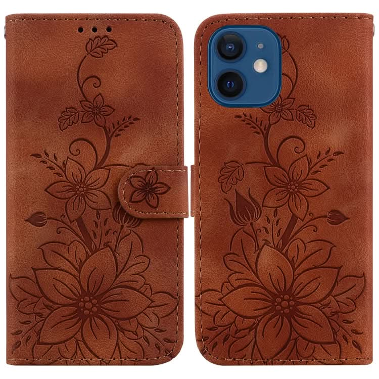 Lily Embossed Leather Phone Case, Series 4